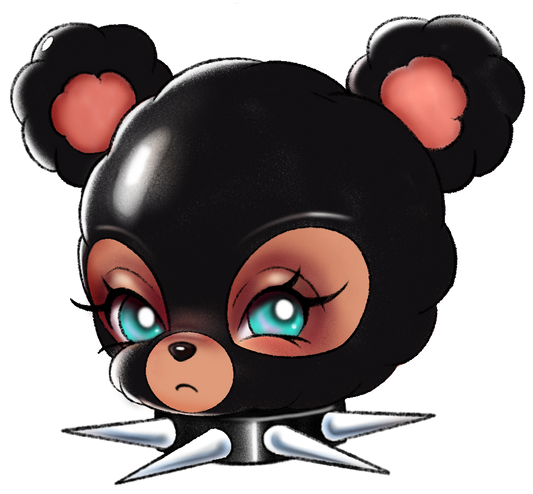 Gimp Bear Sticker